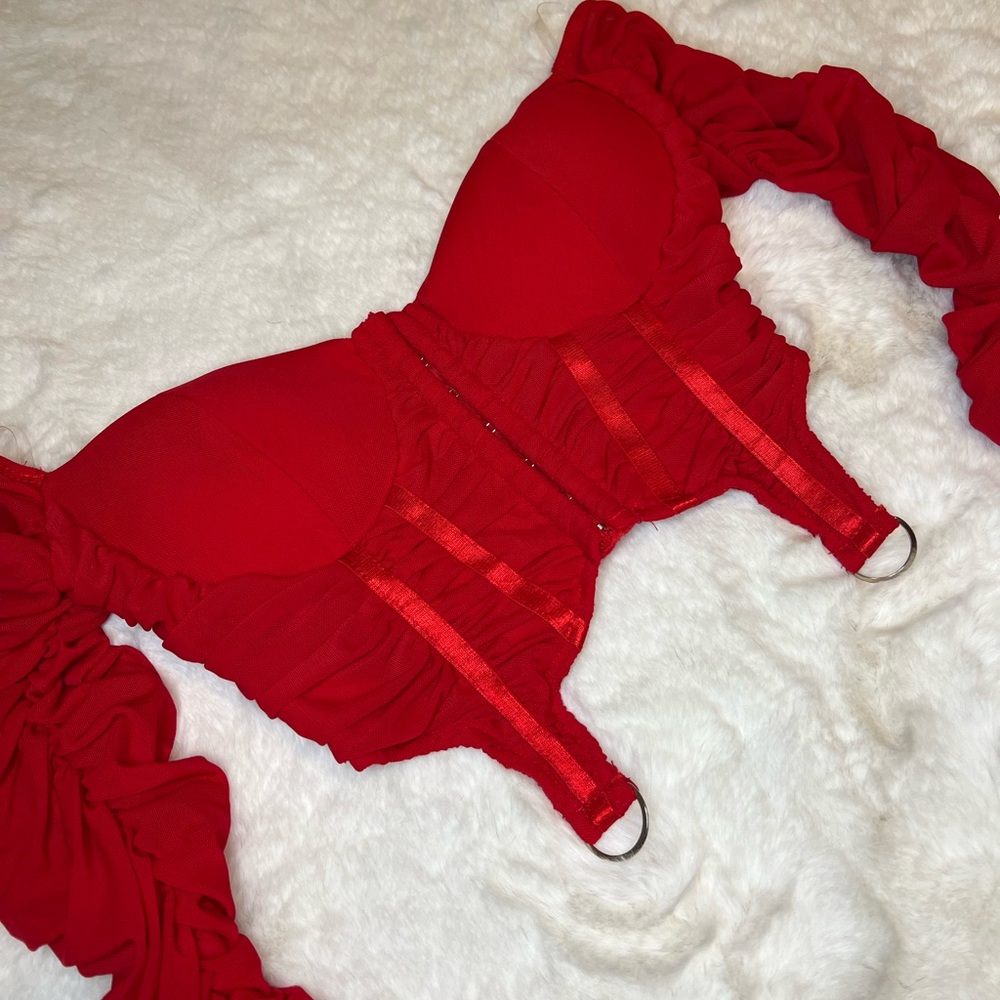 small akira cropped corset top